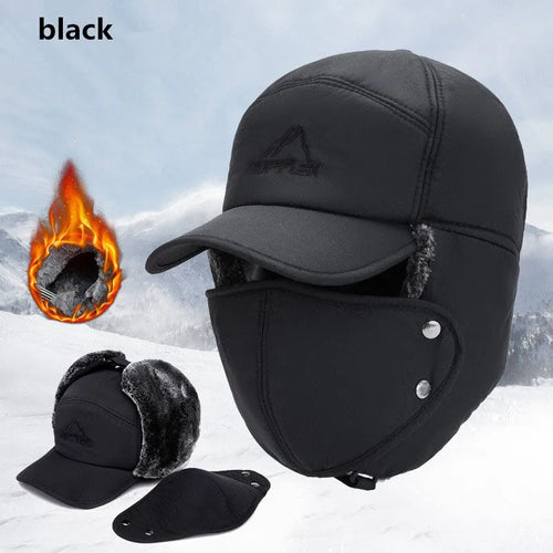 2024 Winter Warm Thickened Artificial Fur Baseball Hat Men's and
