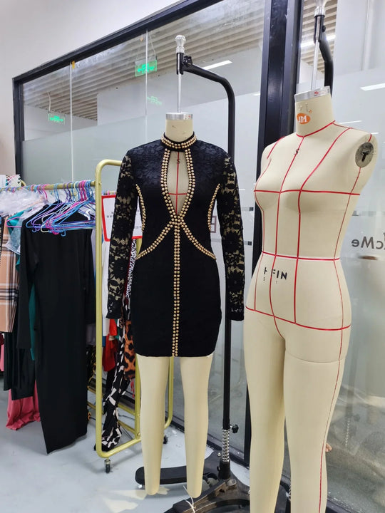 Women's Sexy Dress Spring Summer Latest V-Shaped Collar Hot