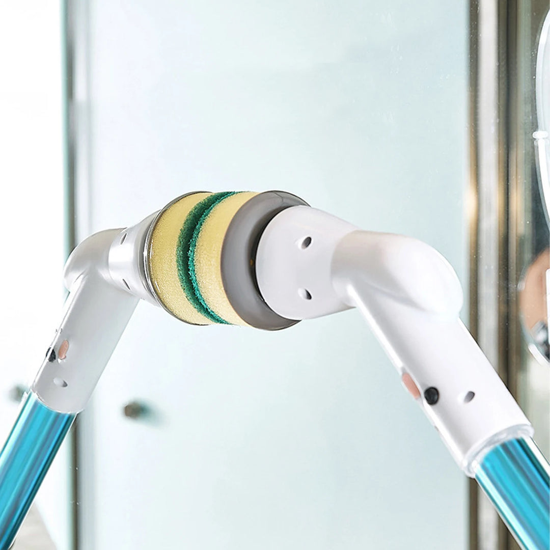 Electric Rotary Scrubber, Cordless Shower Cleaning Brush, Adjustable
