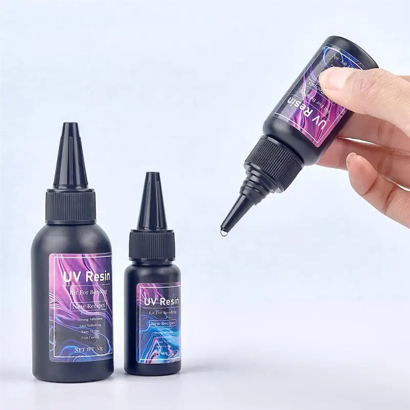 20g/30g/50g UV Epoxy Resin Glue DIY Jewelry Making High Transparency Fast Drying High Hardness Glue UV Lamp DIY Craft Decor