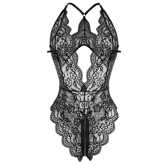Women Sexy Lace Lingerie Hollow Bra Set Deep V Open Bra Porn Underwear