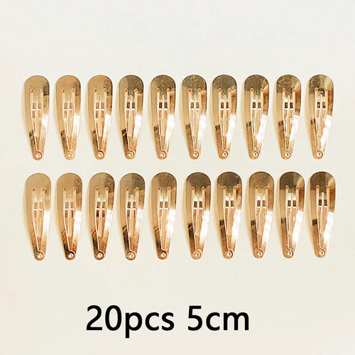 10/20/30pcs/set Women Silver Gold Black Waterdrop Shape Basic Alloy