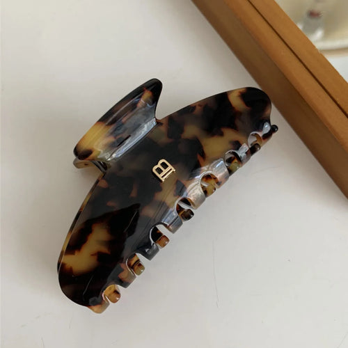 1pc new acetate sheet hair clip, letter shark clip, headband