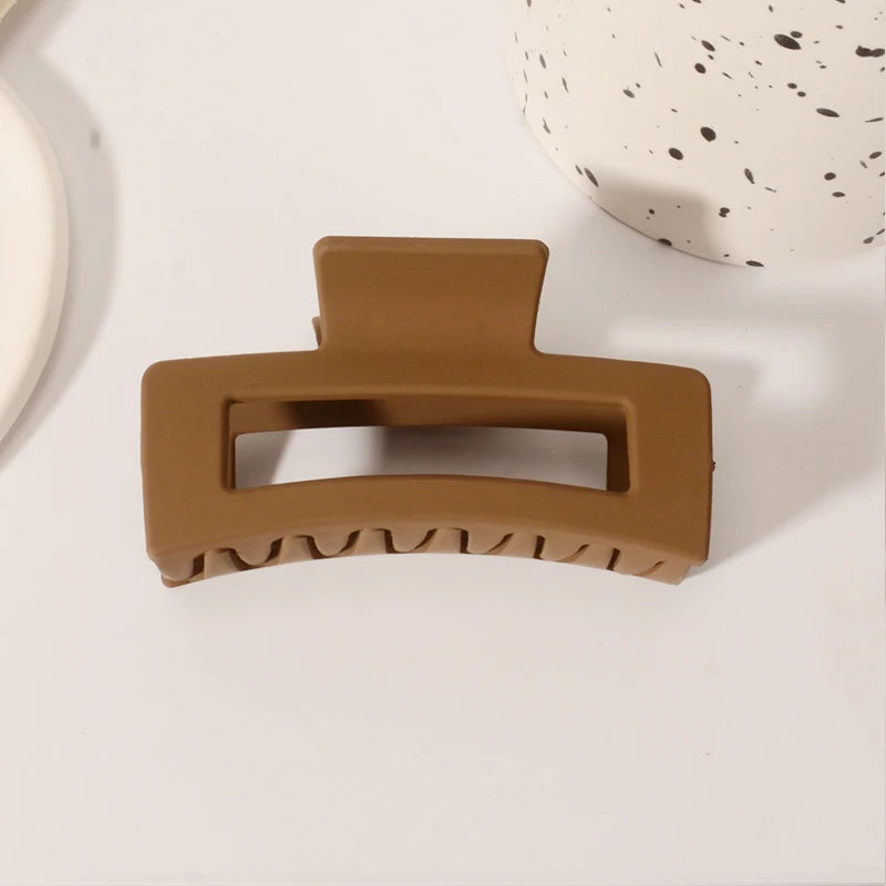 5PCS Frosted Hair Clips Simple Big Hair Claw Clips for Women Girls Thin Thick Curly Hair Jaw Clips Shark Clips Hair Accessories