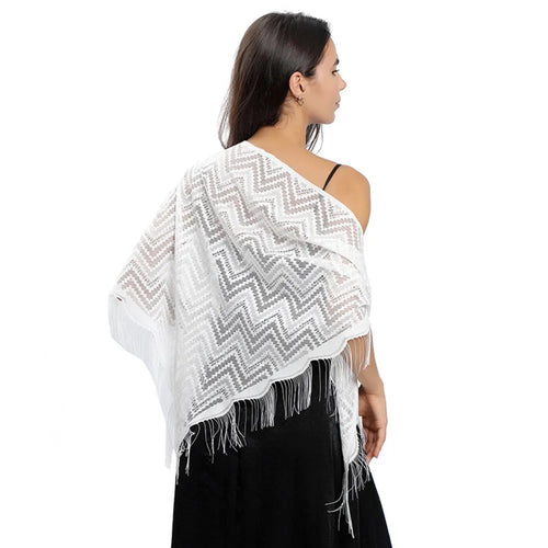 Triangle Scarf Fashion Lace Shawls Lady Cape Wraps Pure Color Wedding