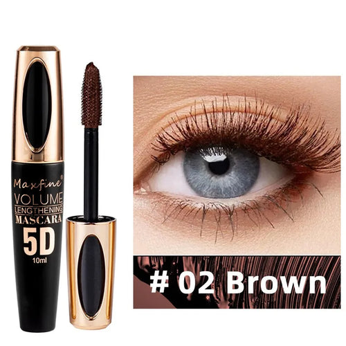 MAXIFINEST 5D Silk Fiber Eyelash Mascara, the Black Amount and Length of