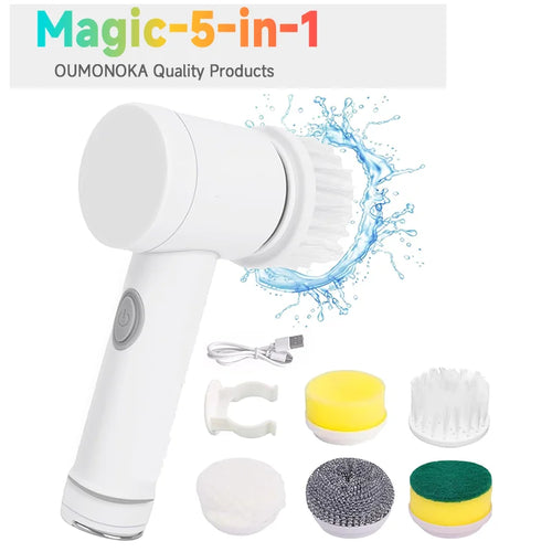 Household Cordless Spin Scrubber Kitchen Gadgets Hair Brushes Bathroom