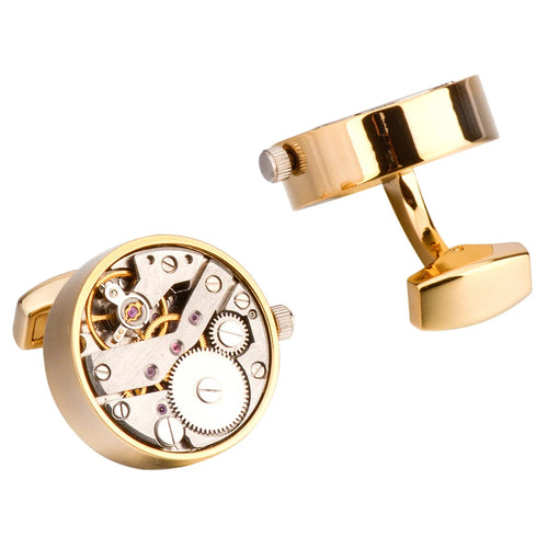 Brand Designer Watch Movement Cufflinks For Mens Business Wedding