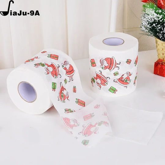 Christmas Toilet Roll Paper Home Santa Claus Bath Toilet Roll Paper