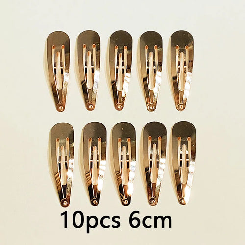 10/20/30pcs/set Women Silver Gold Black Waterdrop Shape Basic Alloy