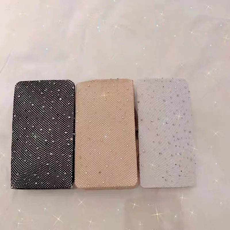 Summer Fishnet Diamond Pantyhose for Women Sexy Fashion Shiny Net