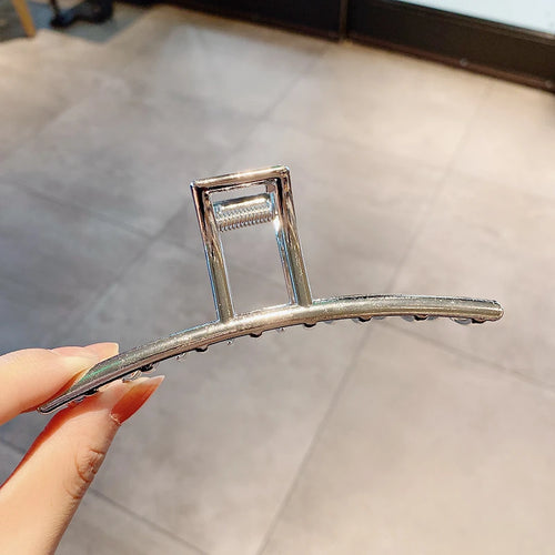 Fashion Metal Hair Claw For Women Gold Silver Color Cross Crab Hair