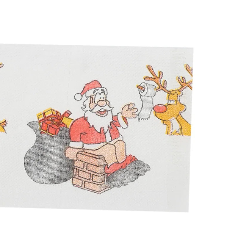 Christmas Santa Claus Bath Toilet Roll Paper Merry Christmas