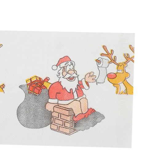 Christmas Santa Claus Bath Toilet Roll Paper Merry Christmas