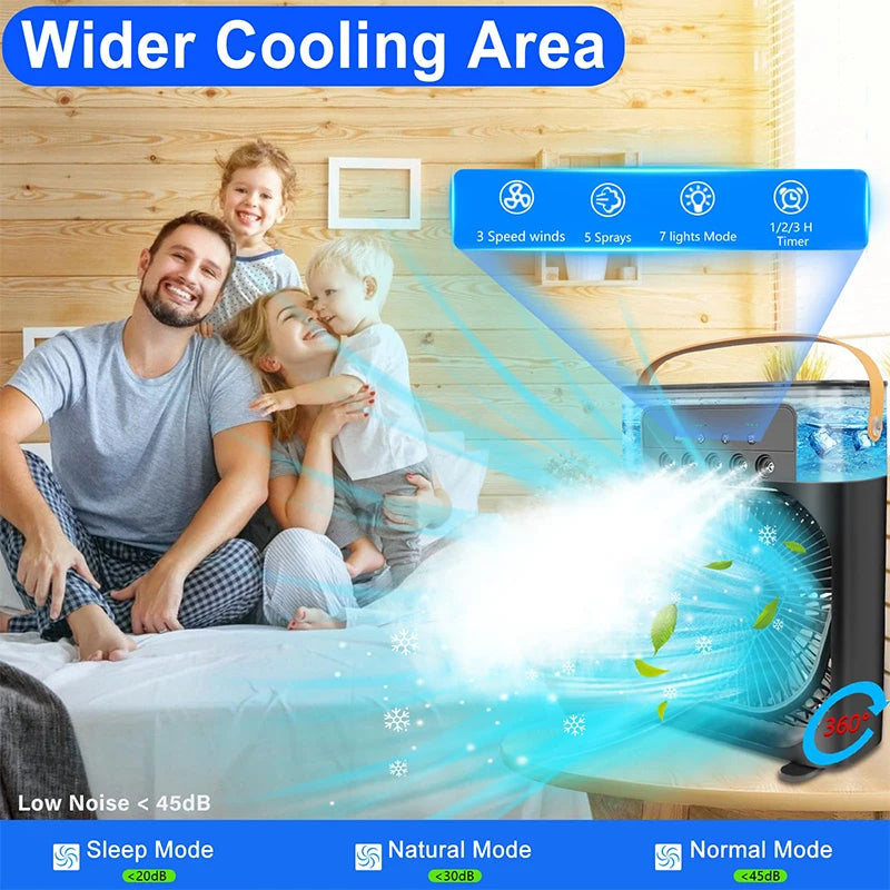 Stand Fan Air Cooler Heating Dissipation Portable Air Cooling With Ice Air Cooler
