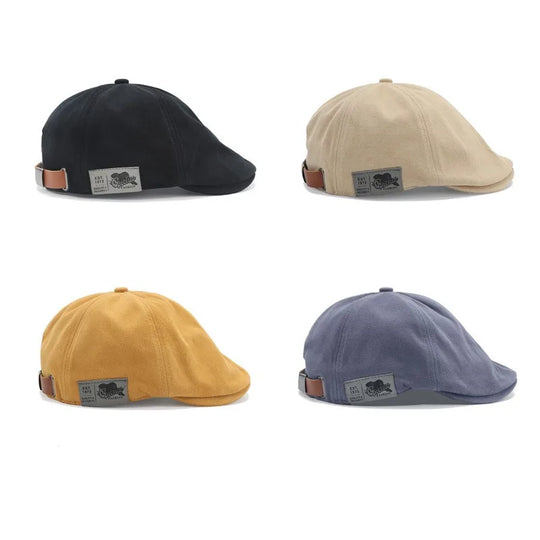 Retro classic beret for men and women Japanese street trend back