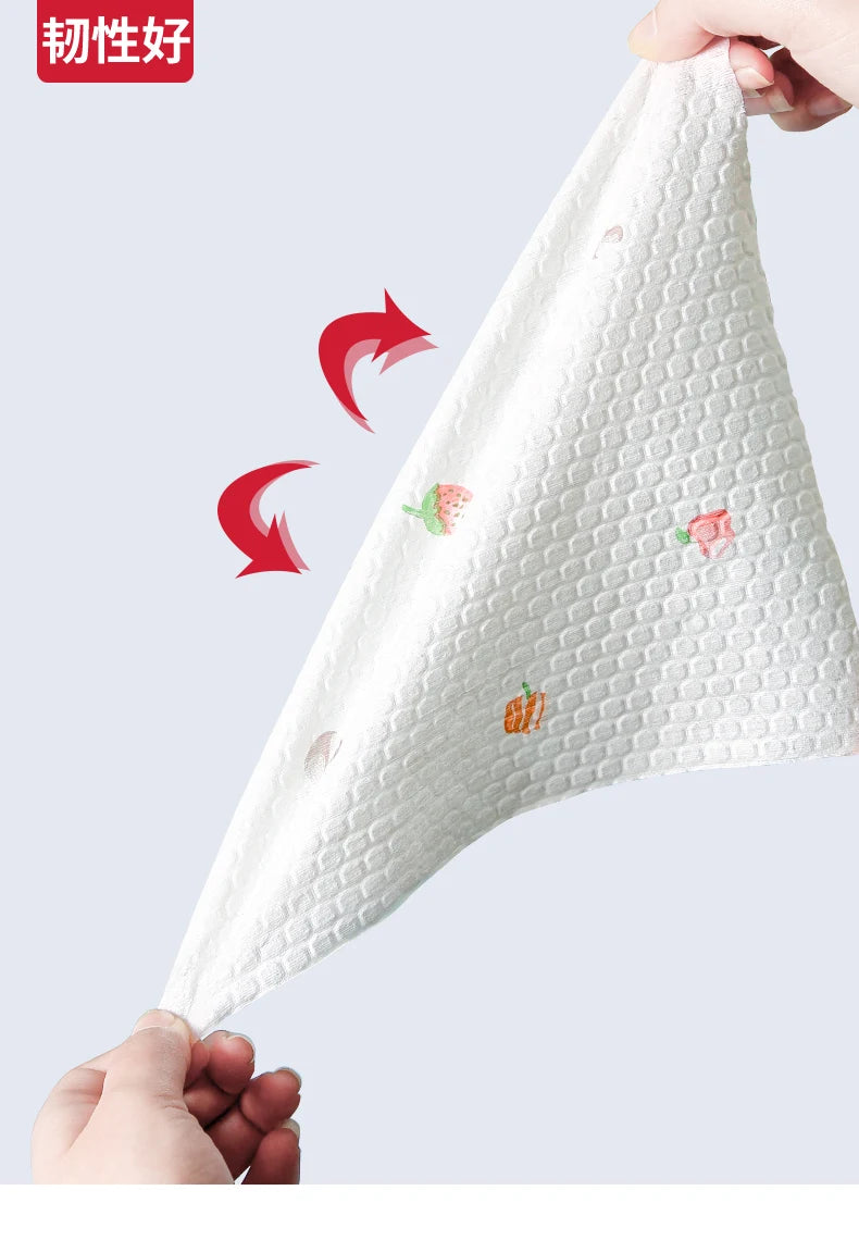 50/100pcs A Roll  Dish Cloth Disposable Rags Non -woven Rag Home Kitchen One-time Dishrag Universal Car Wipe Shoe Cleaning Wipes