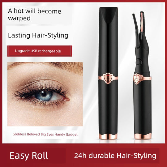10 Seconds, Huge! Electric Heating Eyelash Curler Hot Coil Heater Heating Electric Apparatus Heating Charging Lasting Portable