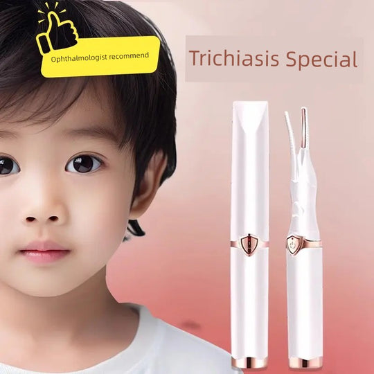 Kids down Eyelash Curler Special Eyelash Curler for Trichiasis Electric Heating Lasting Hair-Styling Eyelash Intelligent Electric Perm Handy Gadget