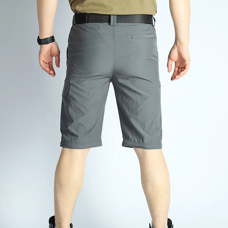 Men's Hiking Pants Convertible Zip Off Lightweight Waterproof Quick Dry Outdoor Fishing Travel Safari Camping Detachable Trouser