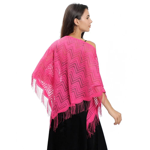 Triangle Scarf Fashion Lace Shawls Lady Cape Wraps Pure Color Wedding
