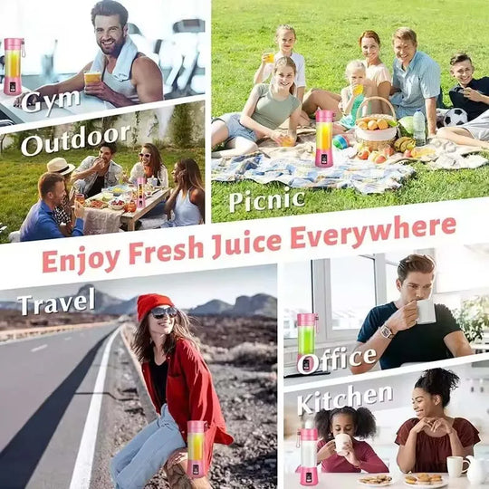 Mini Juicer Blender Portable Electric Juicers USB Rechargeable Blender Cup For Home Use Smoothie Maker Blender