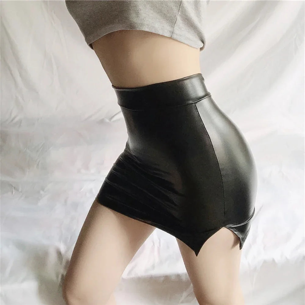 Hot New Club Daily Women Skirt Mini Dress Slim Fit Tight Casual Gloss