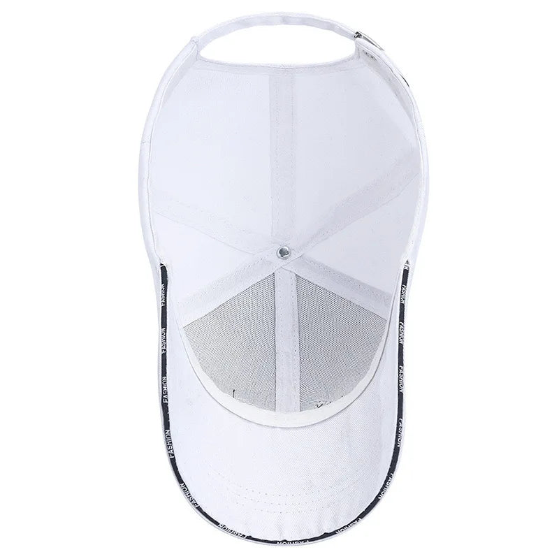 Unisex Casual Letter Embroidered Baseball Cap For Spring Autumn Sun