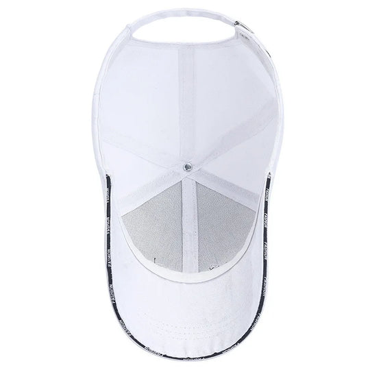 Unisex Casual Letter Embroidered Baseball Cap For Spring Autumn Sun