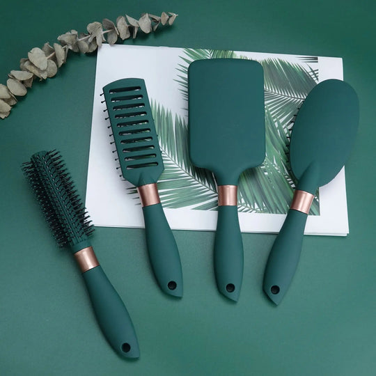 4-in-1 Hairbrush Set - Versatile, Gentle, and Effective for All Hair Types