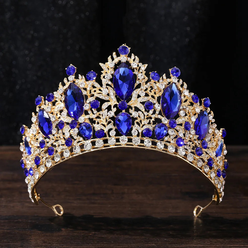 Luxury Waterdrop Crown Wedding Dr Headwear Baroque Alloy Bridal Crown Hair Accory for Women Fre out New Faion Jewelry