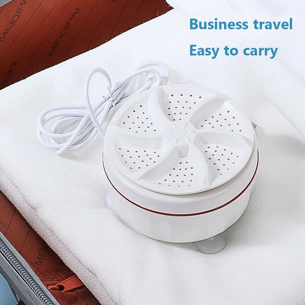 Mini Washing Machine USB Two-way Rotating Turbine Portable Washing Machine For Sock Underwear For Travel Home Business Trip