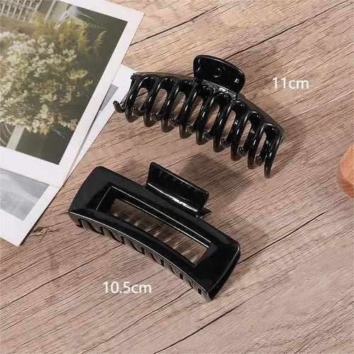 2/3/4Pcs Headwear Set Women Fashion Claw Clip Coffee Black Acrylic
