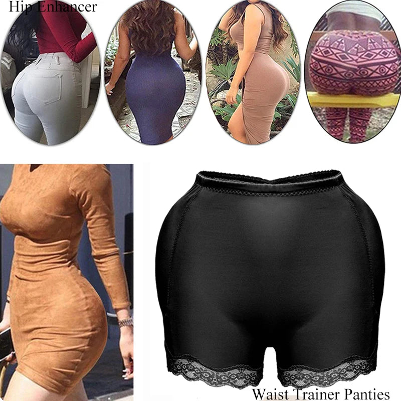 Women Padded Push Up Panties Butt Lifter Shaper Fake Ass Buttocks Hip