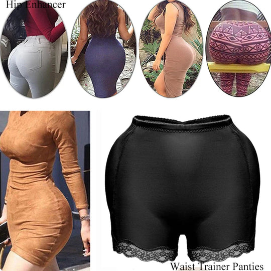 Women Padded Push Up Panties Butt Lifter Shaper Fake Ass Buttocks Hip