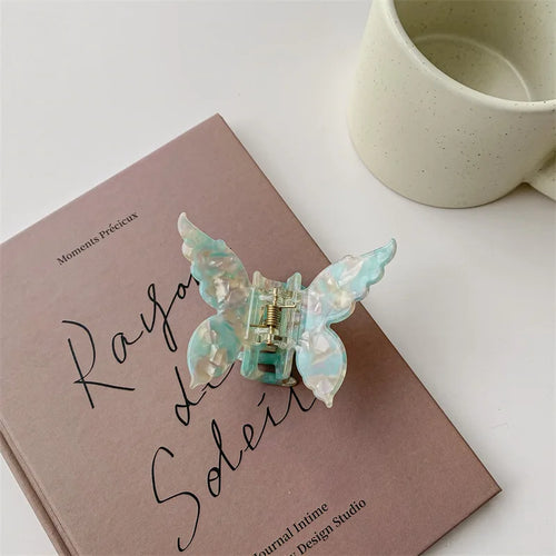 1PC French Butterfly Clip  Mermaid Hair Clip Acetic Acid Hair Clip