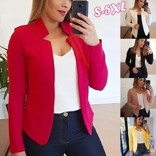 Women Thin Black Blazers Suit 2024 Female Spring Blazer Jackets Long
