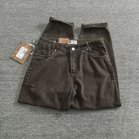 American Vintage Casual Heavyweight 100% Cotton Workwear Pants for Men