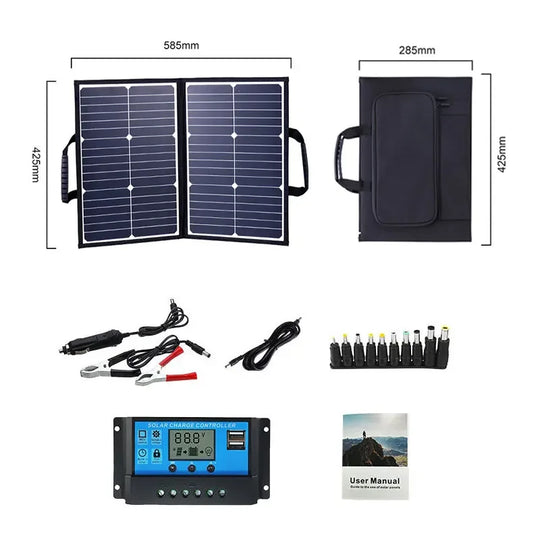 800W Solar Panel Kit Complete Camping Foldable Solar Power Station