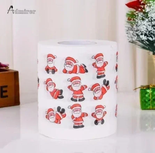 Christmas Toilet Roll Paper Home Santa Claus Bath Toilet Roll Paper