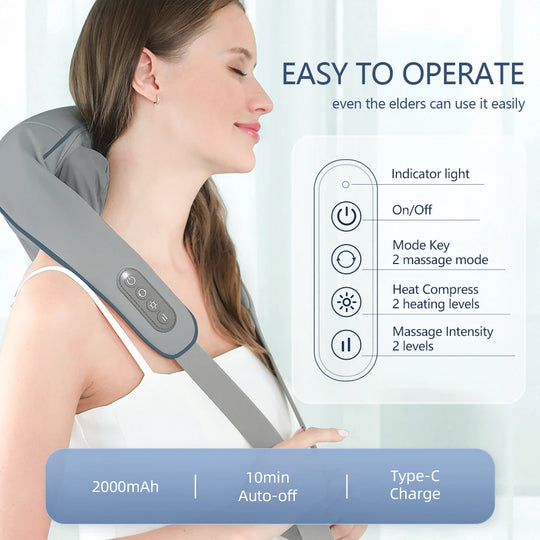 Shoulder & Neck Massager with Powerful Motor