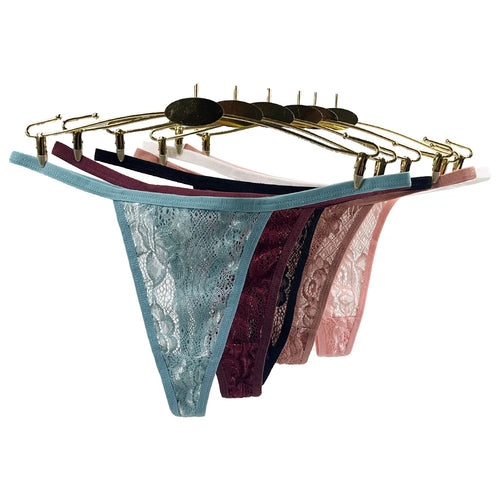 Moonflame 5 pcs/lots Lingerie Hot Sale G Strings For Women Sexy Lace