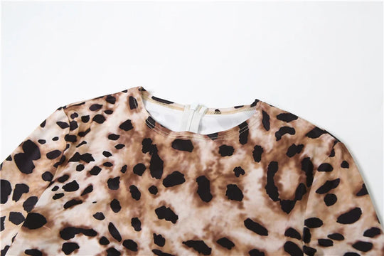 Weird Puss Zip Fit Jumpsuit Women Spring Y2K Leopard Print Full Sleeve Hipster Midnight Stretch Streetwear Workout Overalls