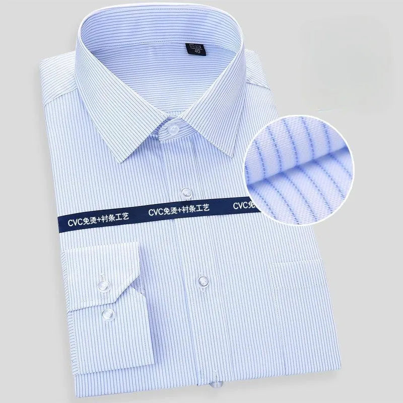 High Quality Cotton Men Dress Long Sleeve Shirt New Solid Male