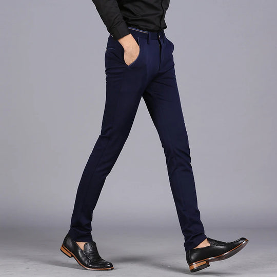 2024 Spring Non-Iron Dress Men Classic Pants Fashion Business Chino