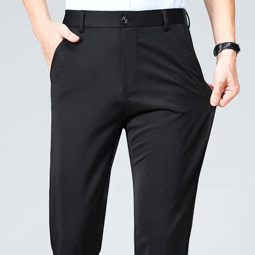 Men's Stretchy Casual Pants Business Suit Pants Spring Summer