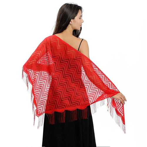Triangle Scarf Fashion Lace Shawls Lady Cape Wraps Pure Color Wedding