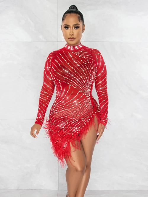 Sexy Tassel Black Short Dresses for Women 2024 Summer Fashion Mesh Hot
