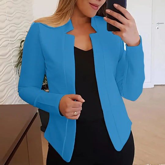 Jacket Blazer Lightweight Cardigan Blazer No Button Thick  Stylish