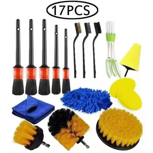 Electric Drill Brush Kit All Purpose Cleaner Auto Tires Cleaning Tools